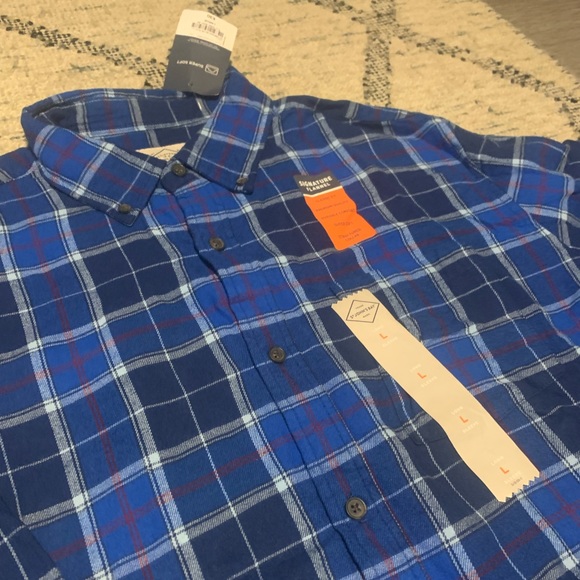 Men’s long sleeve button up flannel - Picture 3 of 8